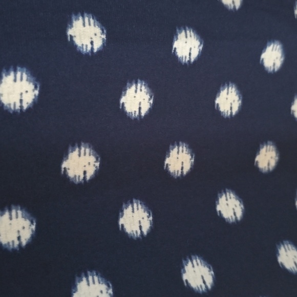 LIZ CLAIBORNE WOMENS BLUE & WHITE SYMMETRICAL SMALL CAP SLEEVES DRESS SIZE LARGE - Picture 4 of 12